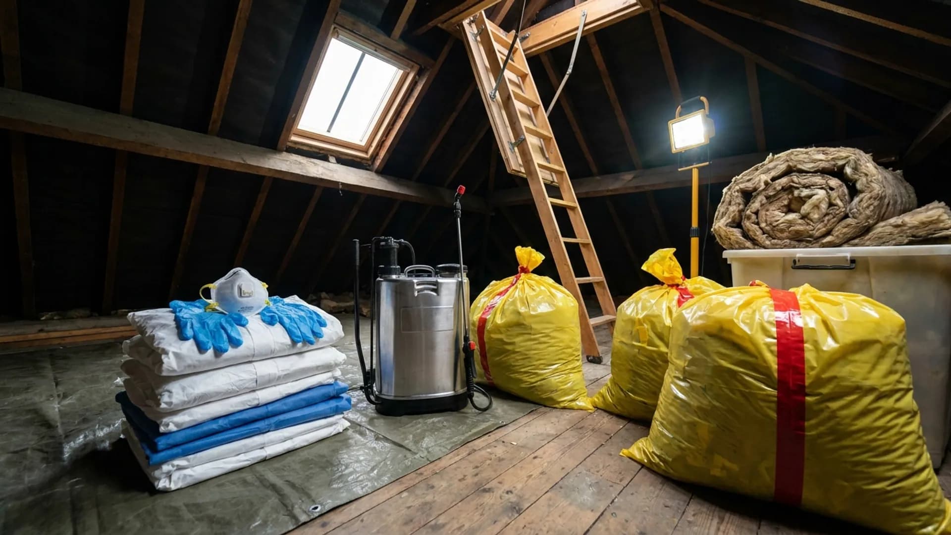 Biohazard cleaning and decontamination setup in Leeds property