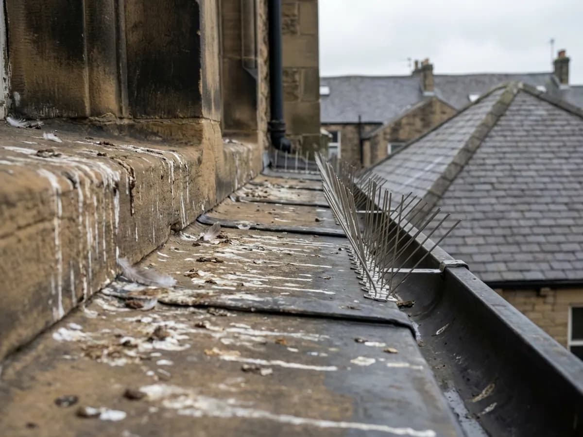 Bird fouling and ledge proofing checked during bird control in Halifax