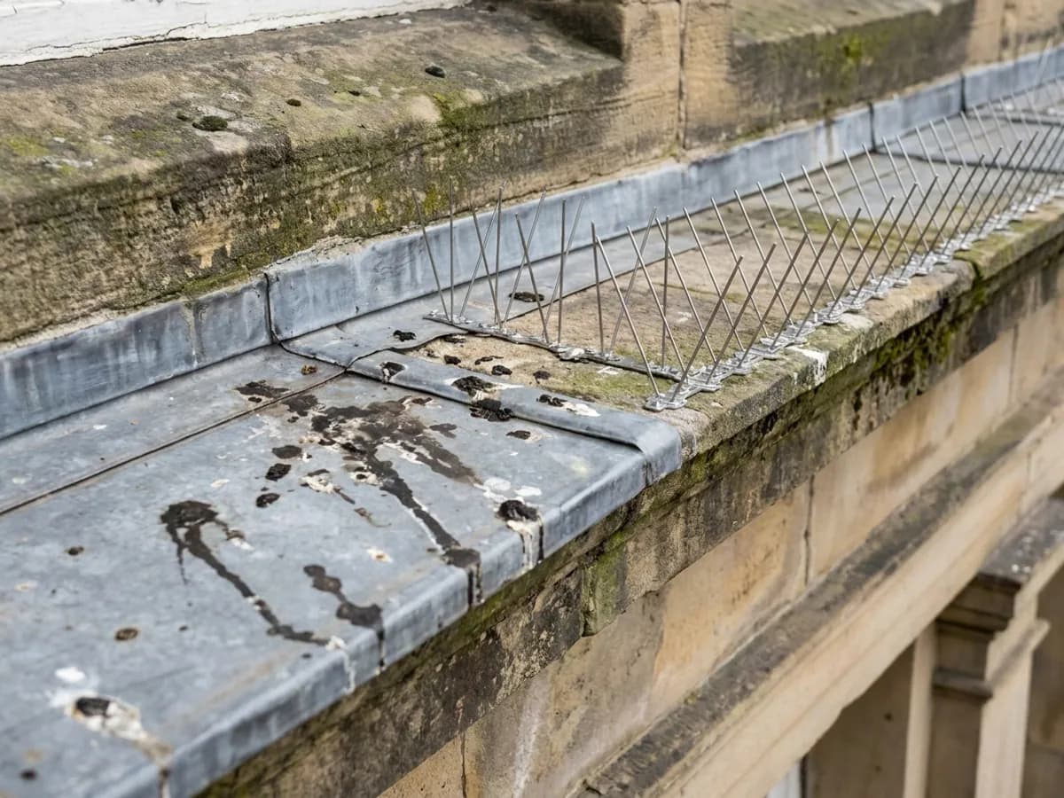 Bird fouling and ledge proofing checked during bird control in Otley