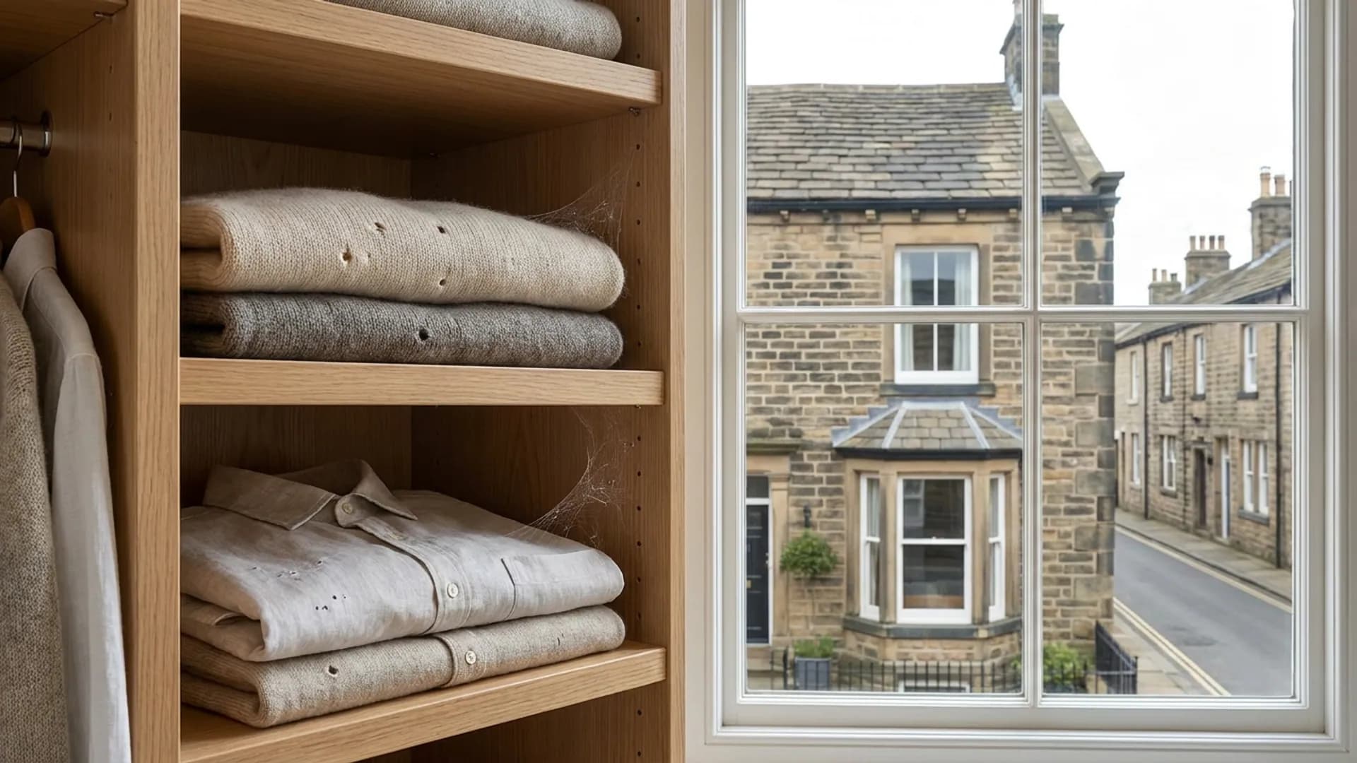 Moth control inspection around wardrobes and textiles in Ilkley