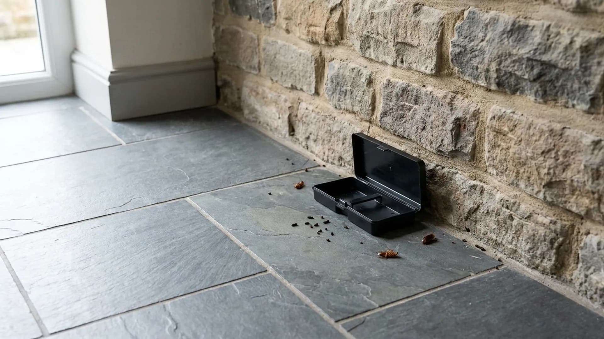 Cockroach monitoring point in a Halifax commercial kitchen