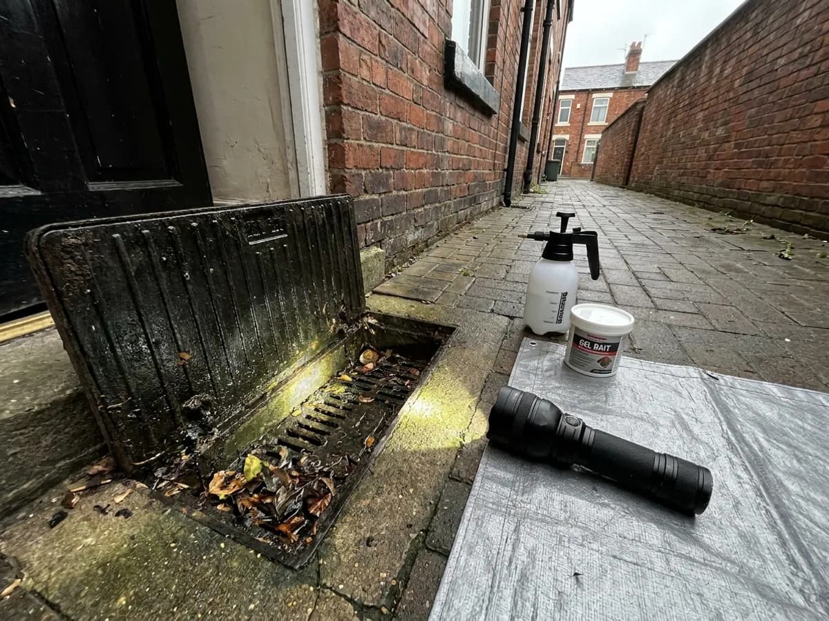 Drain and waste source checked during fly control in Leeds