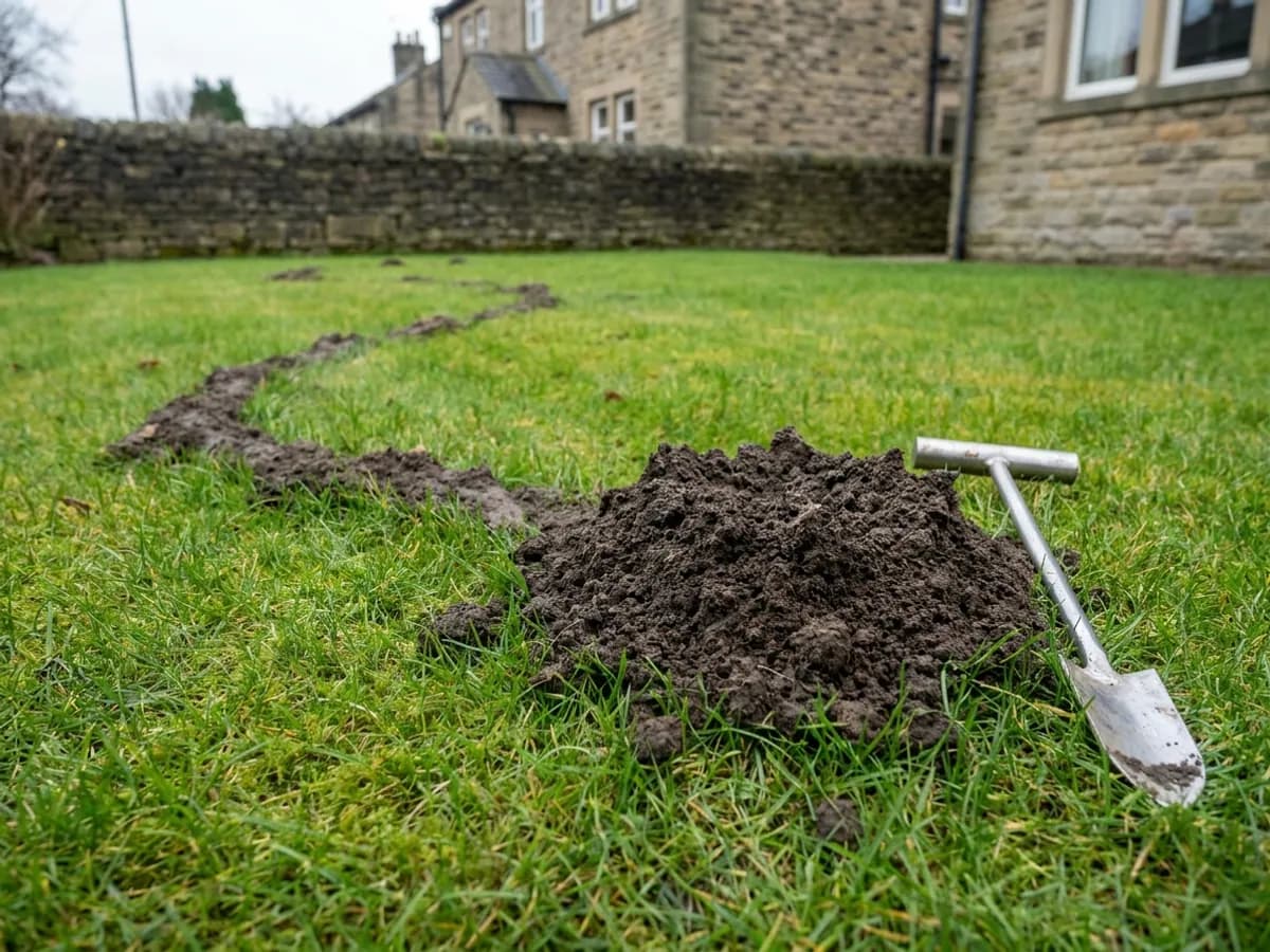 Mole tunnel activity checked across maintained ground in Otley