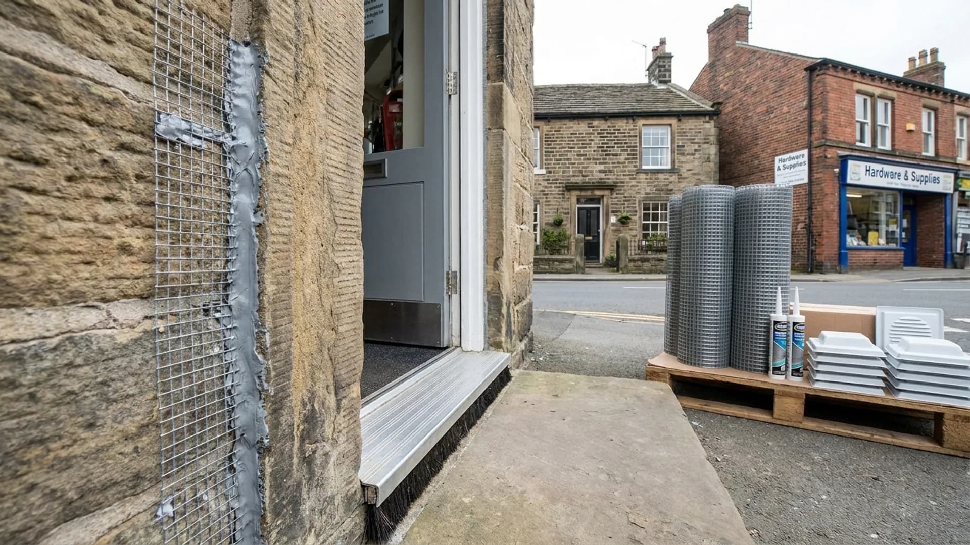 Rodent proofing detail checked at a Ilkley property